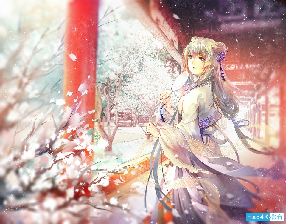 中国风江南可采莲动漫插画4k壁纸