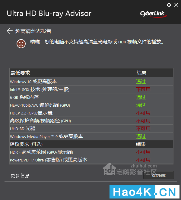 CyberLink UltraHDBlu-rayAdvisor